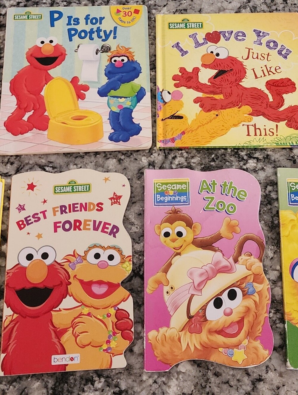 Sesame Street Pink 'At the Zoo' Kids Board Book